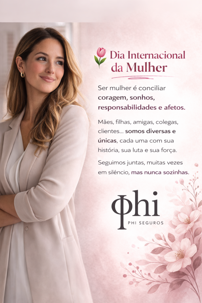 🌷 Dia Internacional da Mulher – ser mulher é conciliar coragem, sonhos, responsabilidades e afetos.
